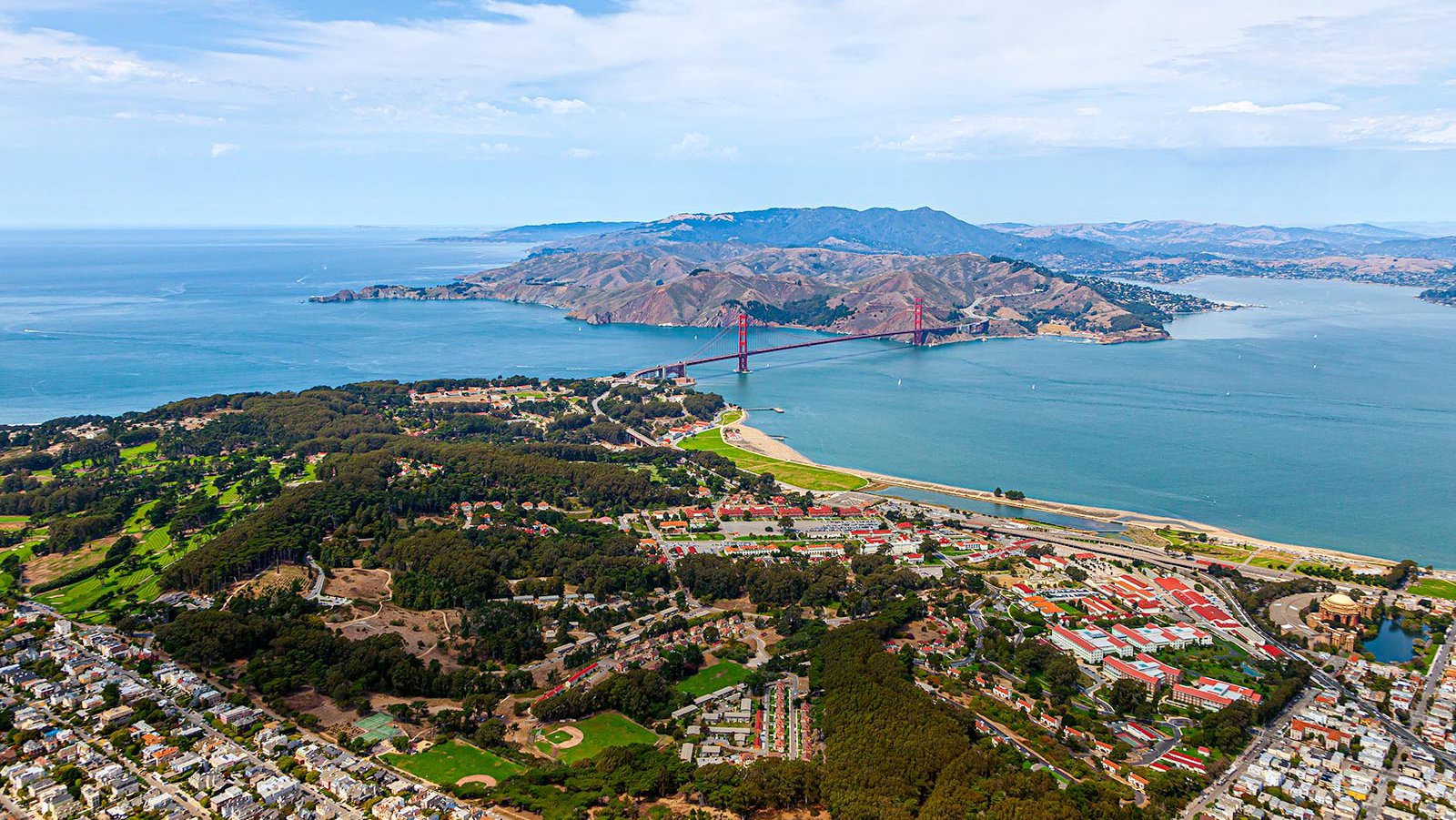 Aerial view of Presidio
